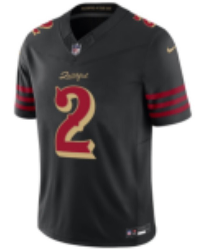 Men San Francisco 49ers #2 Lenoir black Limited Nike NFL 2025 Jersey 06->san francisco 49ers->NFL Jersey